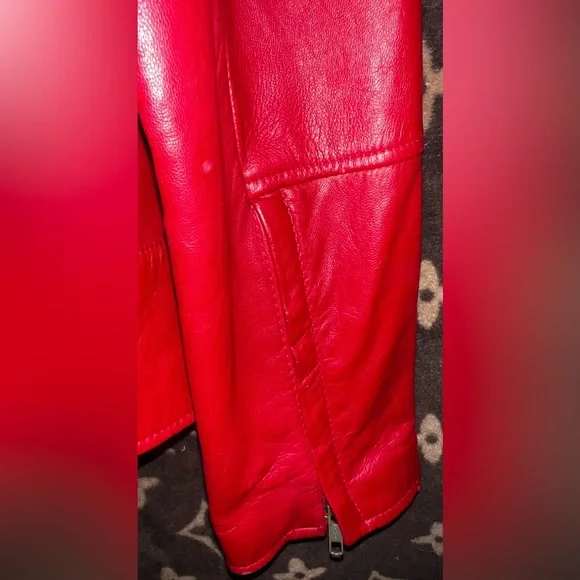 Kathy Ireland Ginuwine, leather and polyester interior size M red super soft - Picture 7 of 15